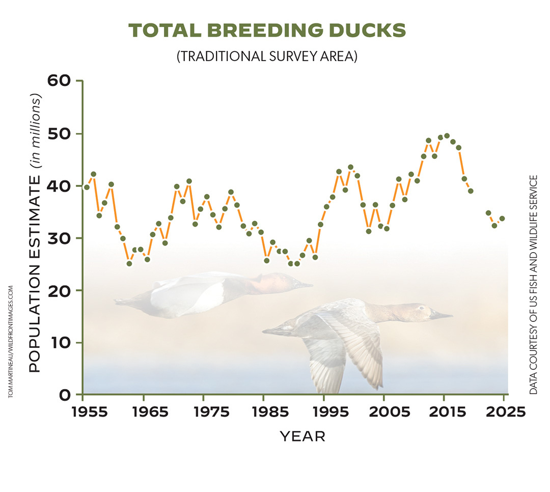 Ducks Unlimited Total Breeding Ducks Chart