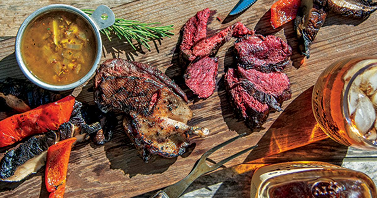 Meal prepared with whiskey. Photo by John Hoffman, Ducks Unlimited