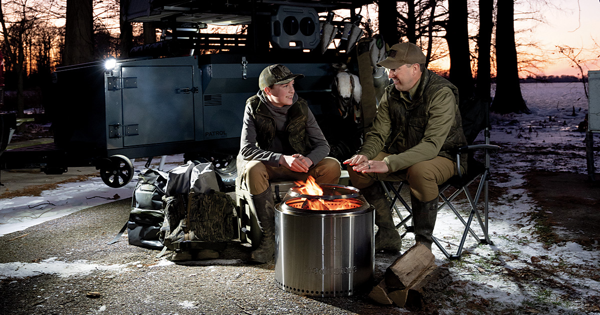 Waterfowlers camping. Photo by Seth Dortch