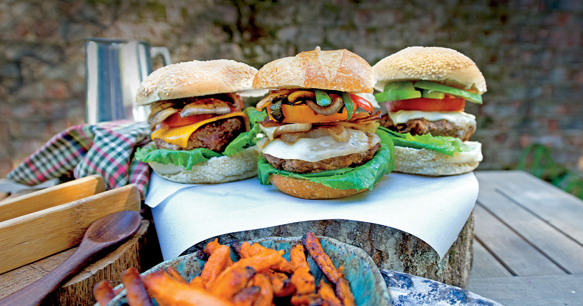 Build a Better Burger recipe. Photo by John Hoffman, DU