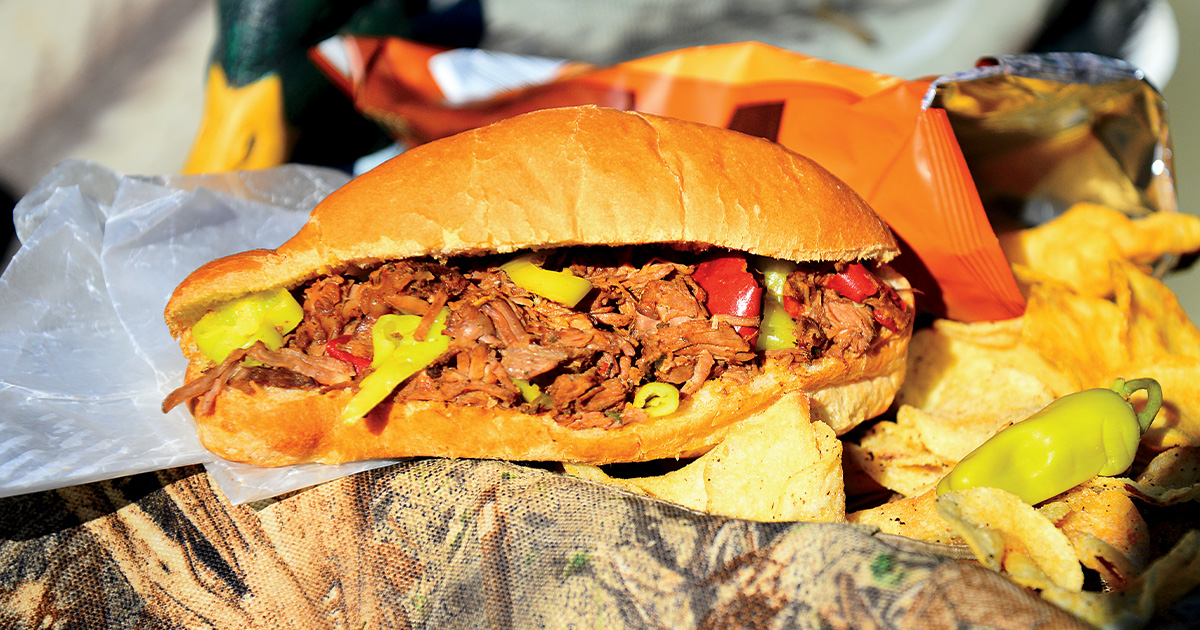 The Sporting Chef Scott Leysath's Italian Duck Sandwich. John Hoffman, Ducks Unlimited